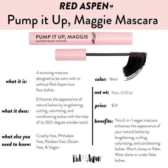 Red Aspen 'Pump It Up, Maggie' Mascara - Picture 5 of 5